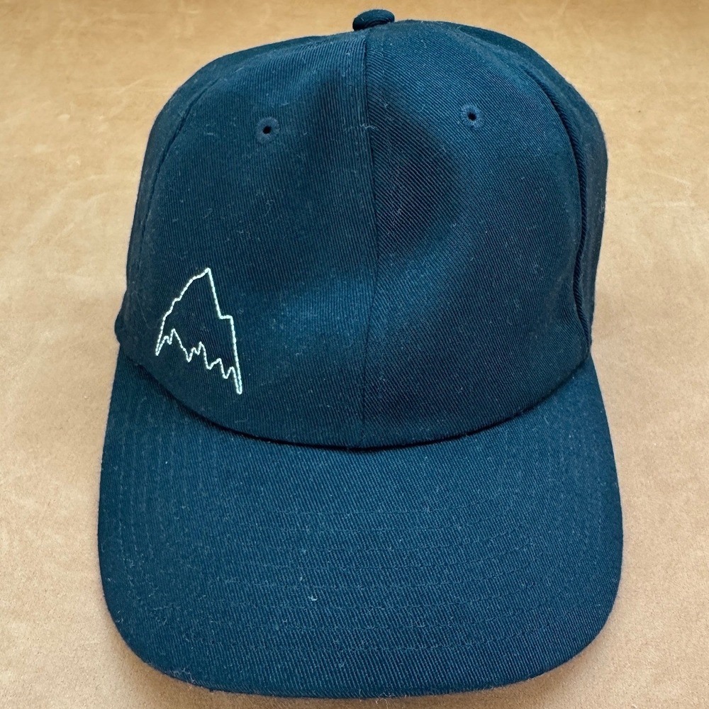 Burton low profile futuretrst mountain logo dad hat black snapback adjustable